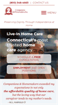 Mobile Screenshot of caregiverjobsct.com